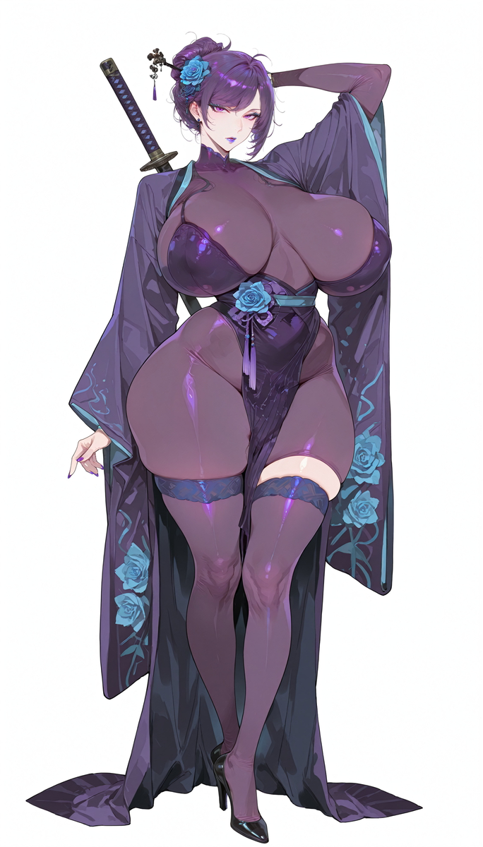 （补档）紫发大奶-pixiv插画-作品交流服务