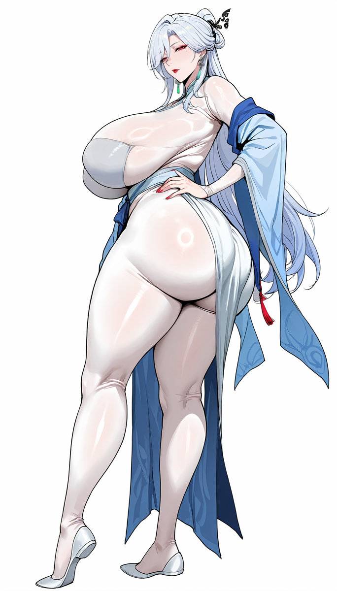 （画风尝试）丰满白衣师傅-pixiv插画-作品交流服务