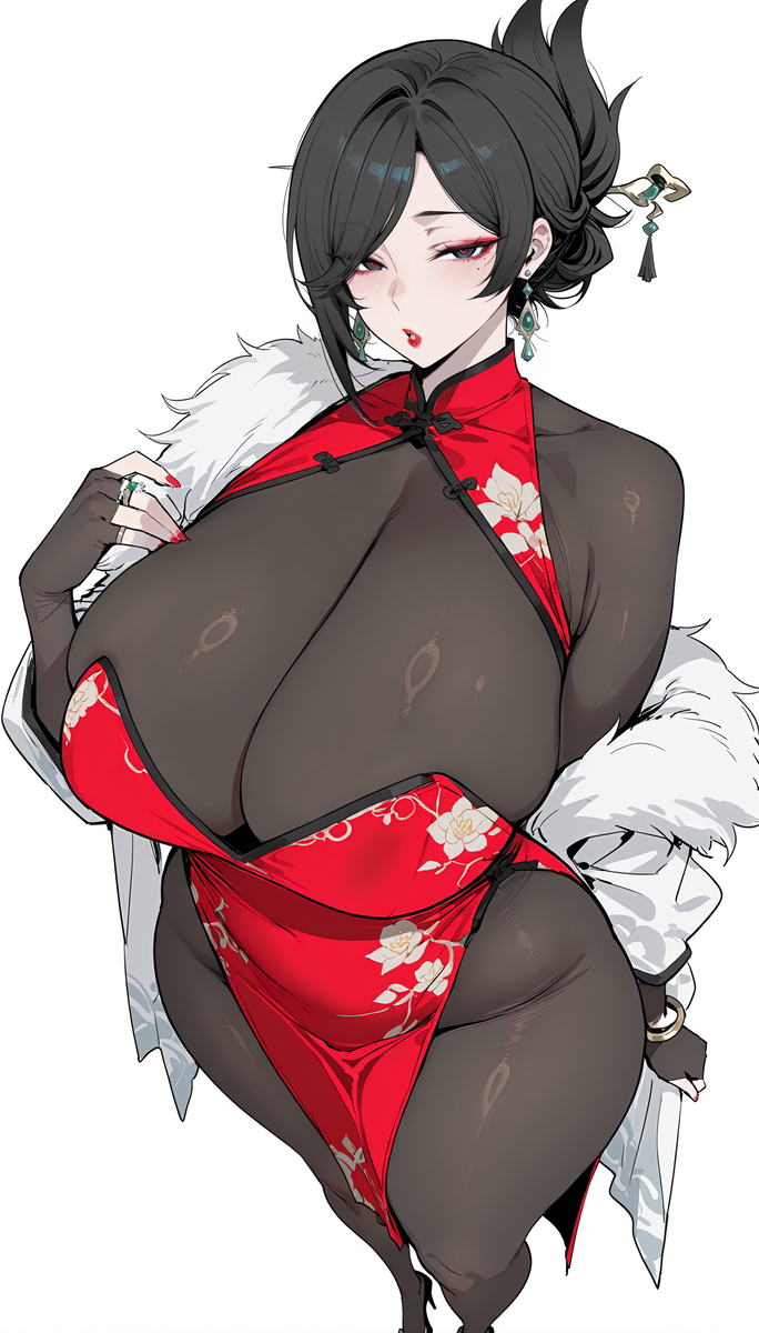 （画风尝试）老板娘符红叶-pixiv插画-作品交流服务