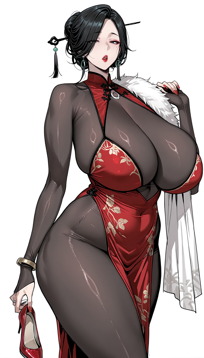 （画风尝试）老板娘符红叶-pixiv插画-作品交流服务