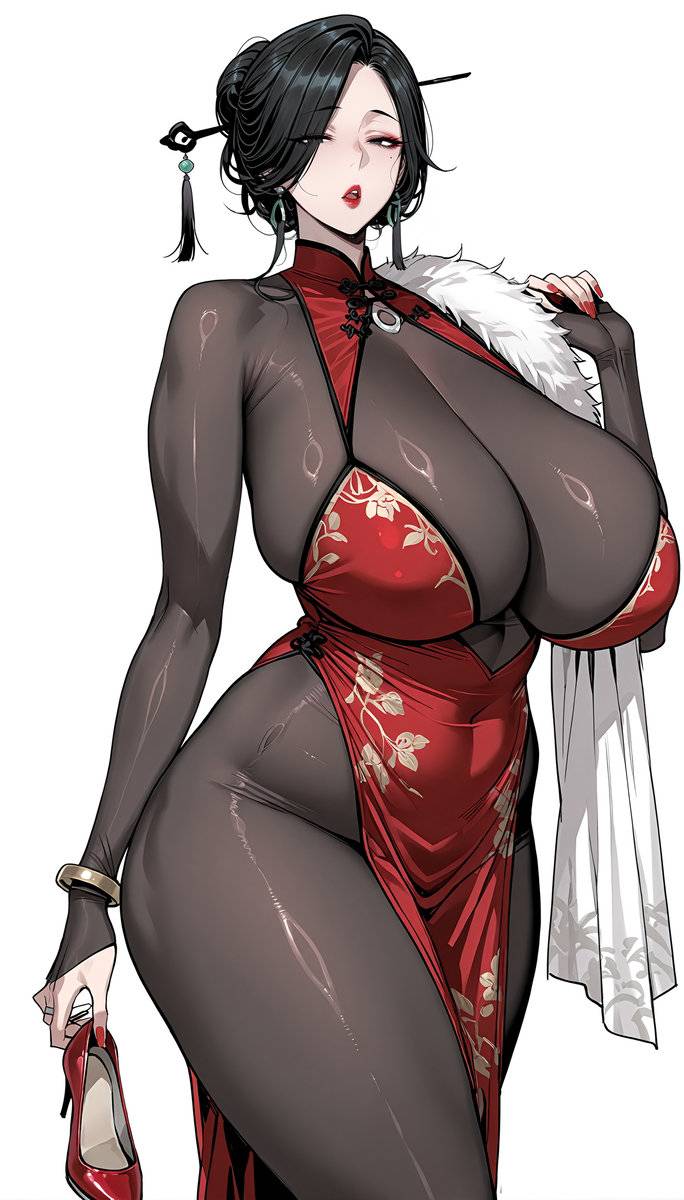 （画风尝试）老板娘符红叶-pixiv插画-作品交流服务