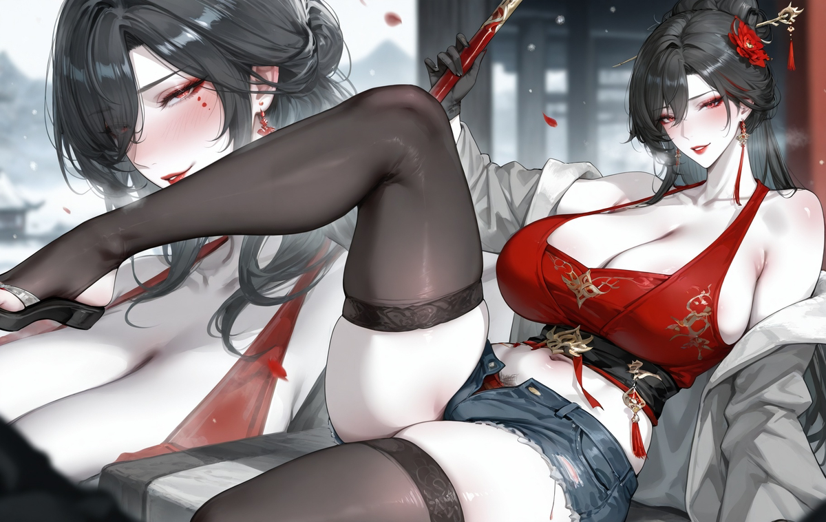 黑丝御姐-pixiv插画-作品交流服务