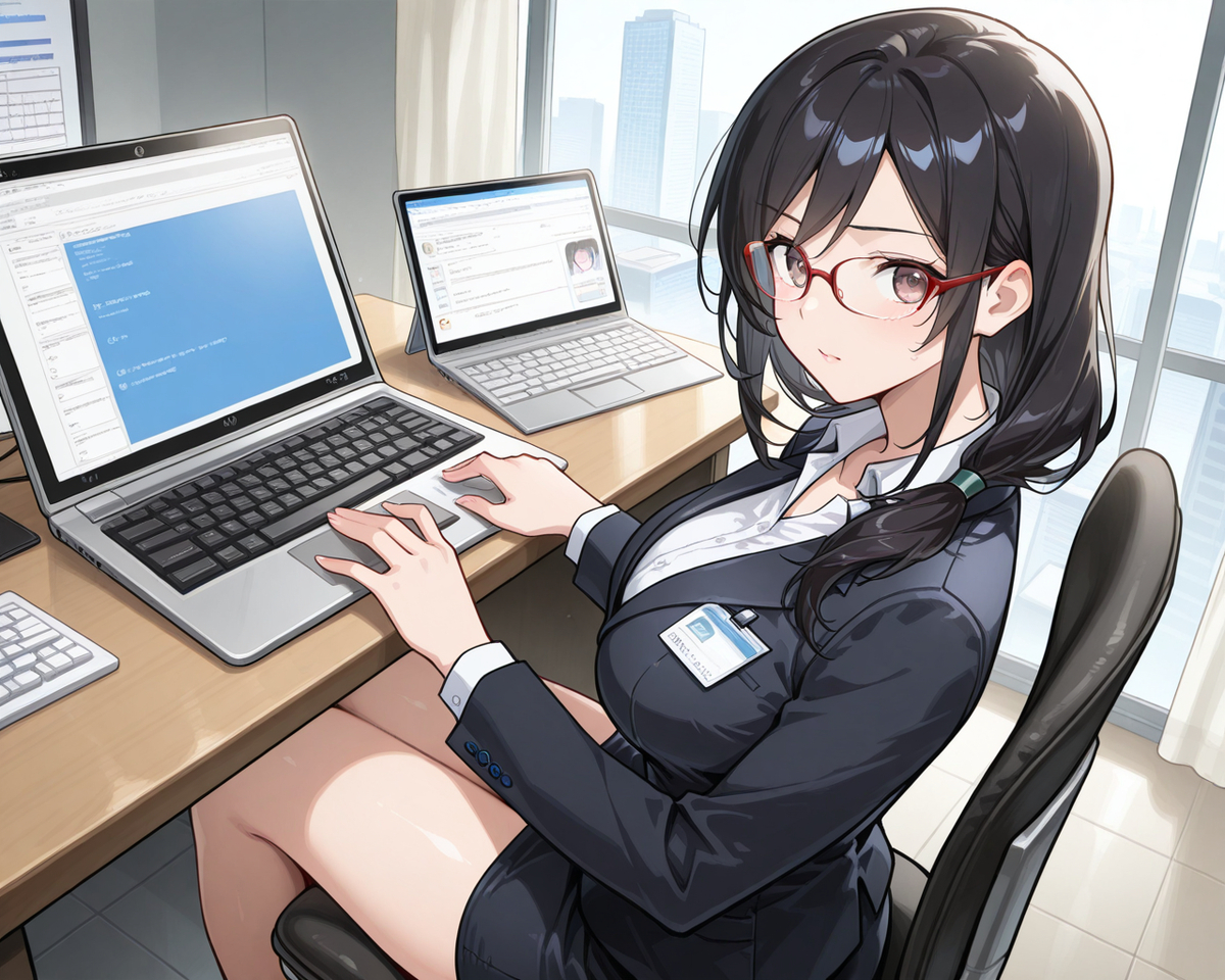 图片[5]-Office Lady-pixiv插画-作品交流服务