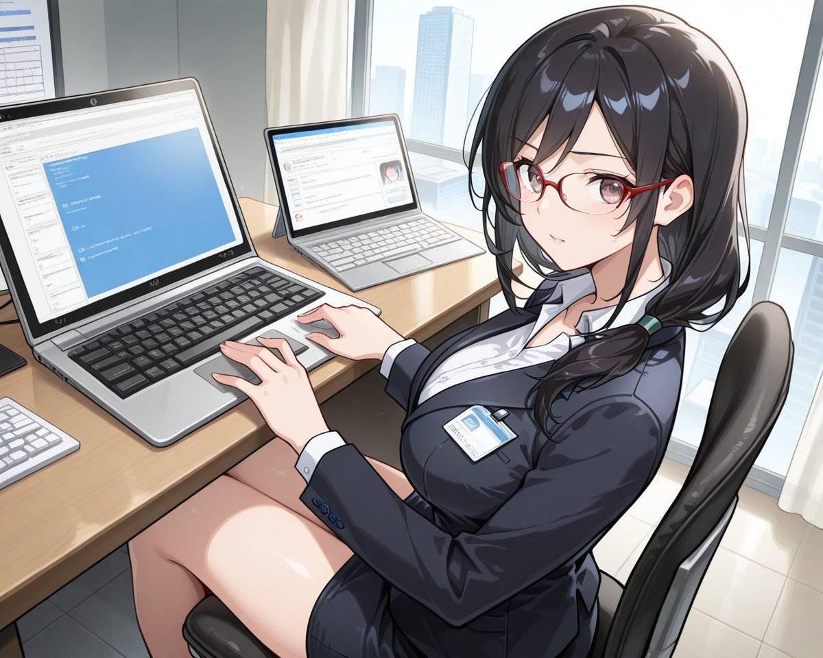 图片[5]-Office Lady-pixiv插画-作品交流服务