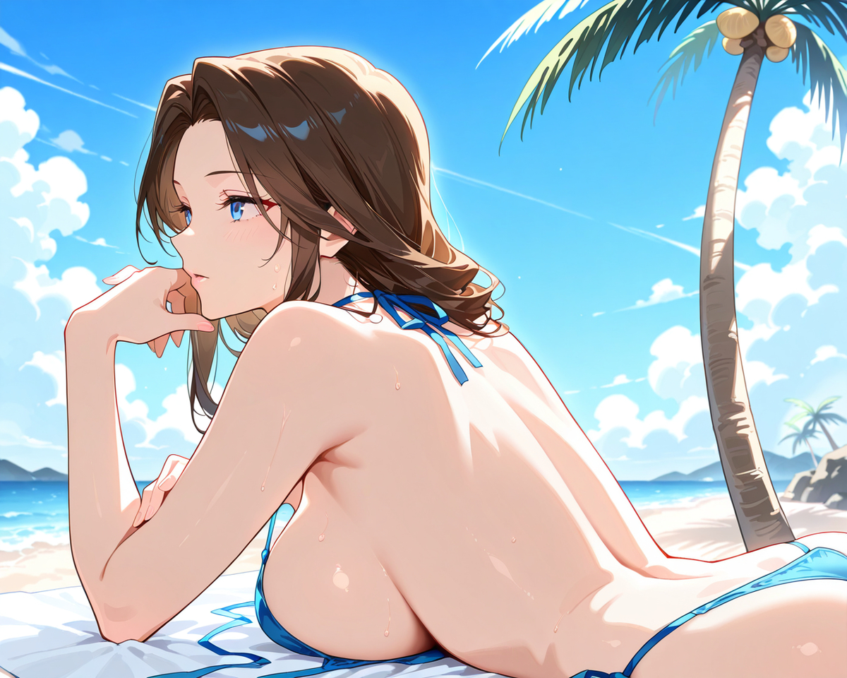 A Day At The Beach-pixiv插画-作品交流服务