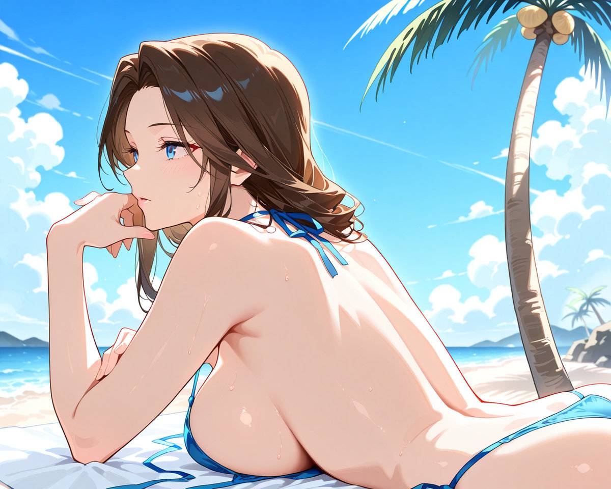 A Day At The Beach-pixiv插画-作品交流服务