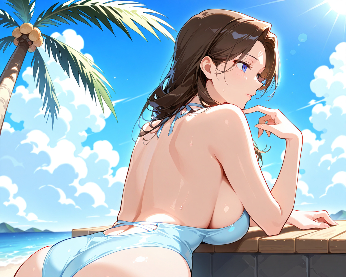 A Day At The Beach-pixiv插画-作品交流服务