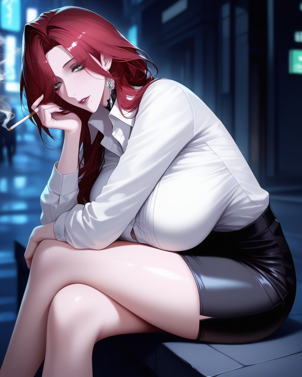 Smoking-pixiv插画-作品交流服务