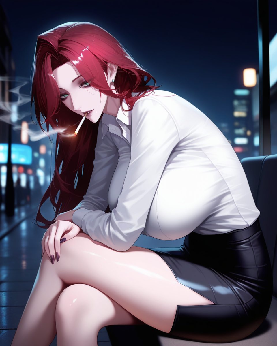 Smoking-pixiv插画-作品交流服务