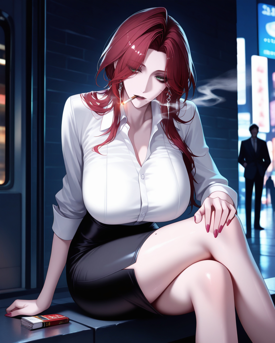 Smoking-pixiv插画-作品交流服务