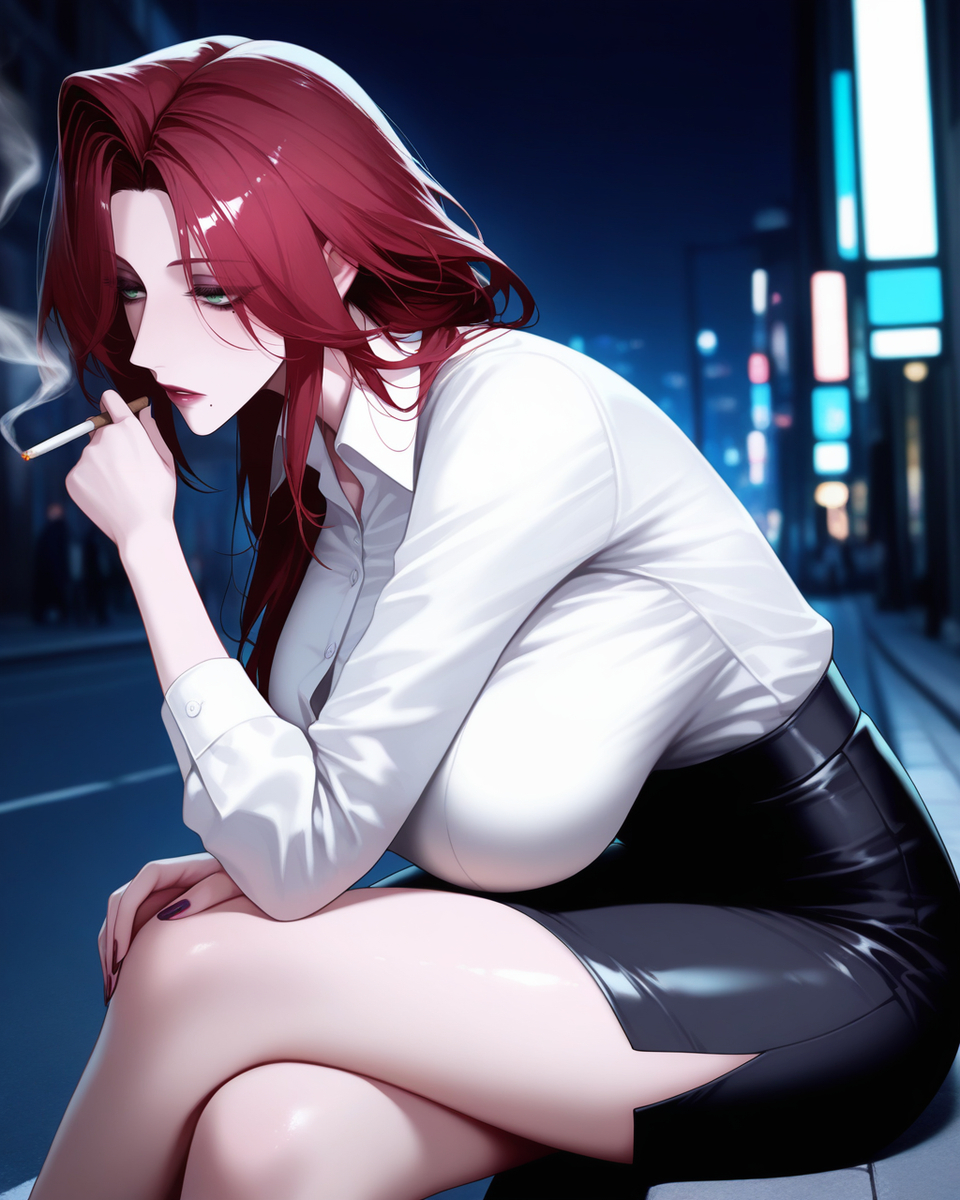 Smoking-pixiv插画-作品交流服务