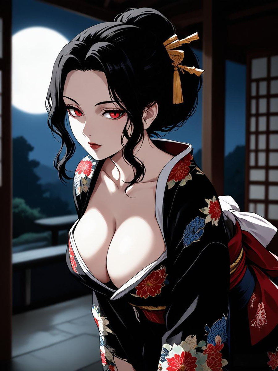 鬼舞辻無惨 女体化02-pixiv插画-作品交流服务