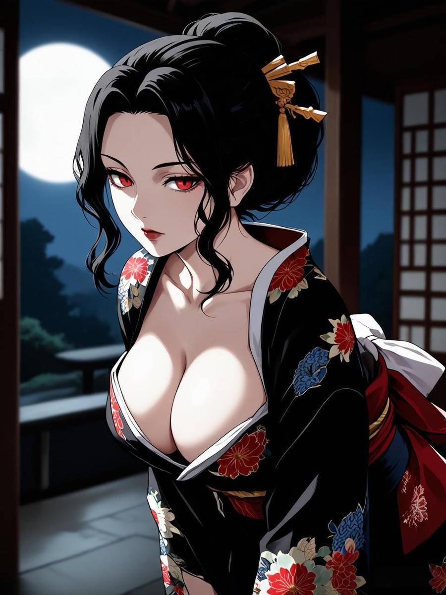 鬼舞辻無惨 女体化02-pixiv插画-作品交流服务