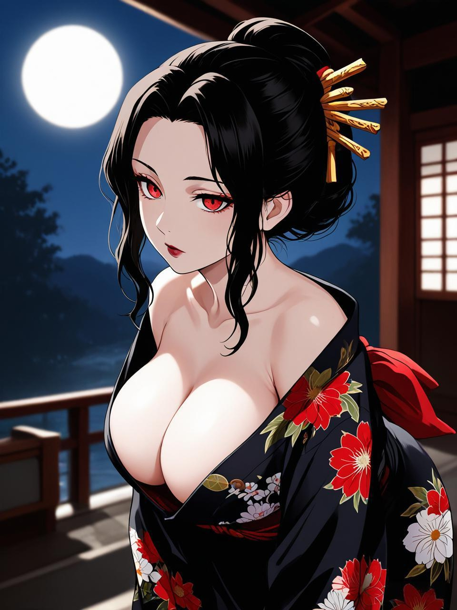 鬼舞辻無惨 女体化06-pixiv插画-作品交流服务