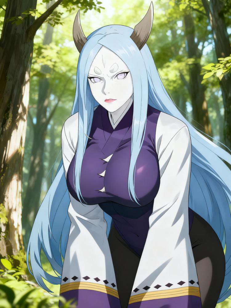 大筒木カグヤ 01-pixiv插画-作品交流服务