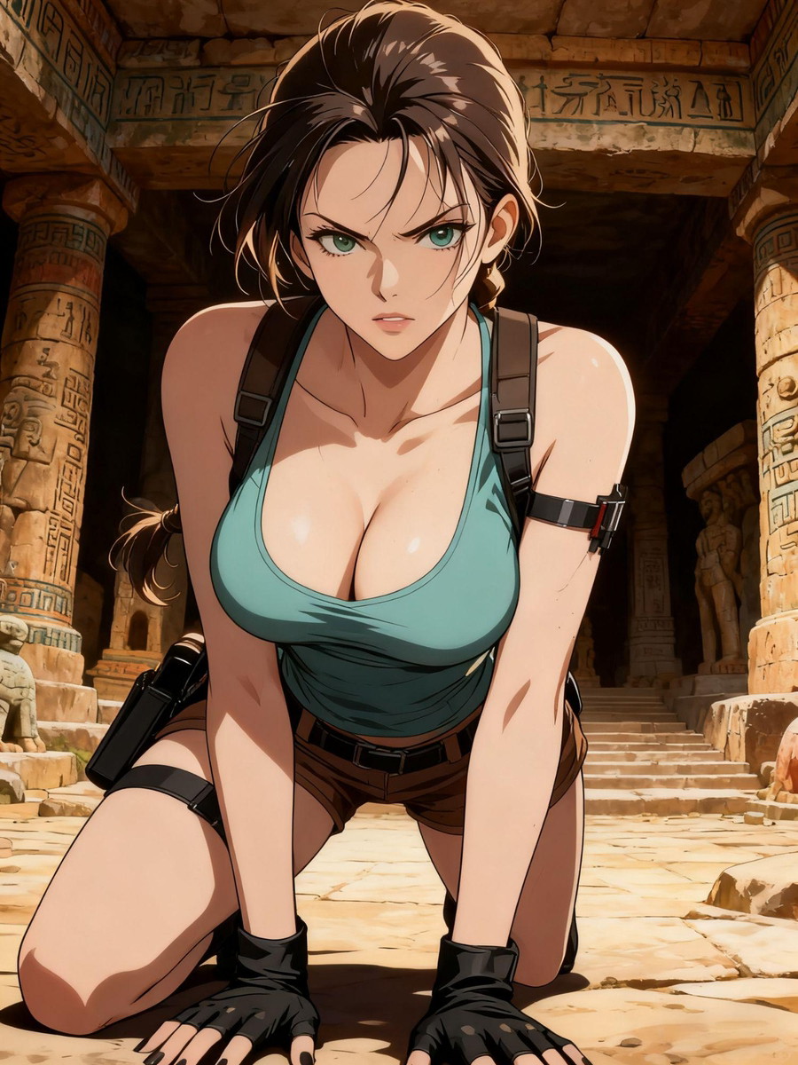 ララ・クロフト 01-pixiv插画-作品交流服务