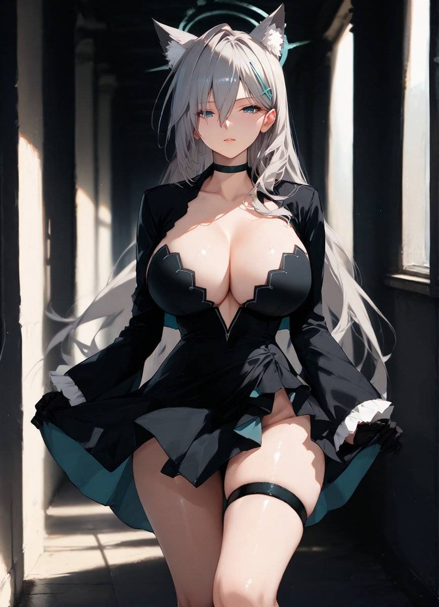 砂狼シロコ - Showing Big Breasts 爆乳-pixiv插画-作品交流服务