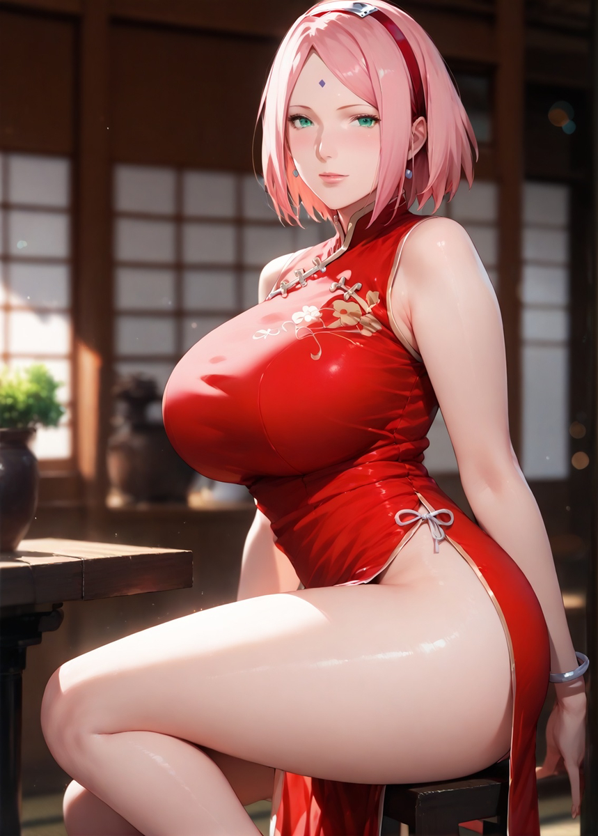 [MILF] SAKURA - China Dress-pixiv插画-作品交流服务
