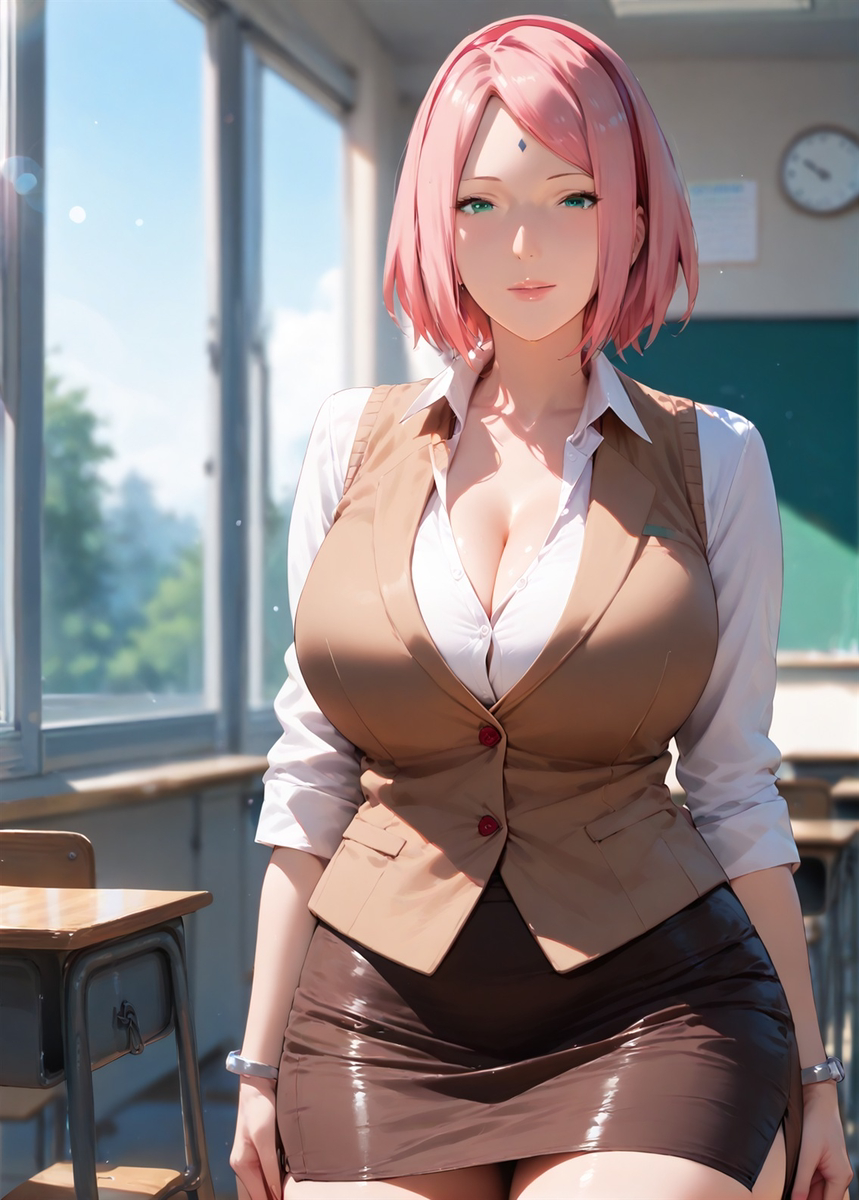 图片[5]-SAKURA – Sexy Teacher 教師-pixiv插画-作品交流服务