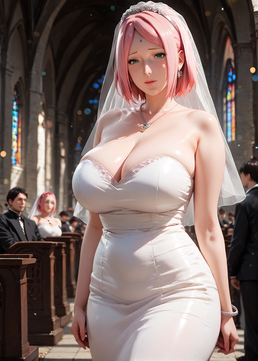 Sakura - Wedding, Office, Dress-pixiv插画-作品交流服务