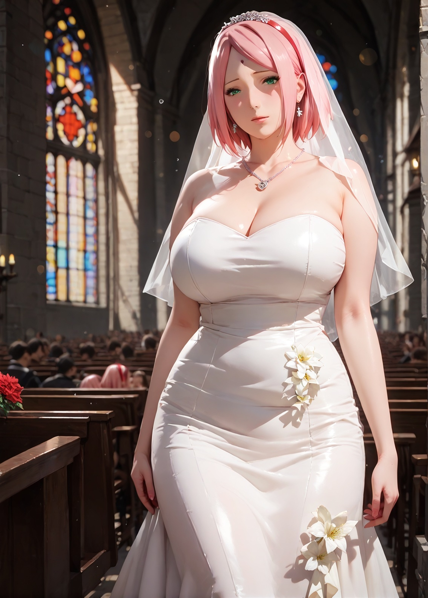 Sakura - Wedding, Office, Dress-pixiv插画-作品交流服务