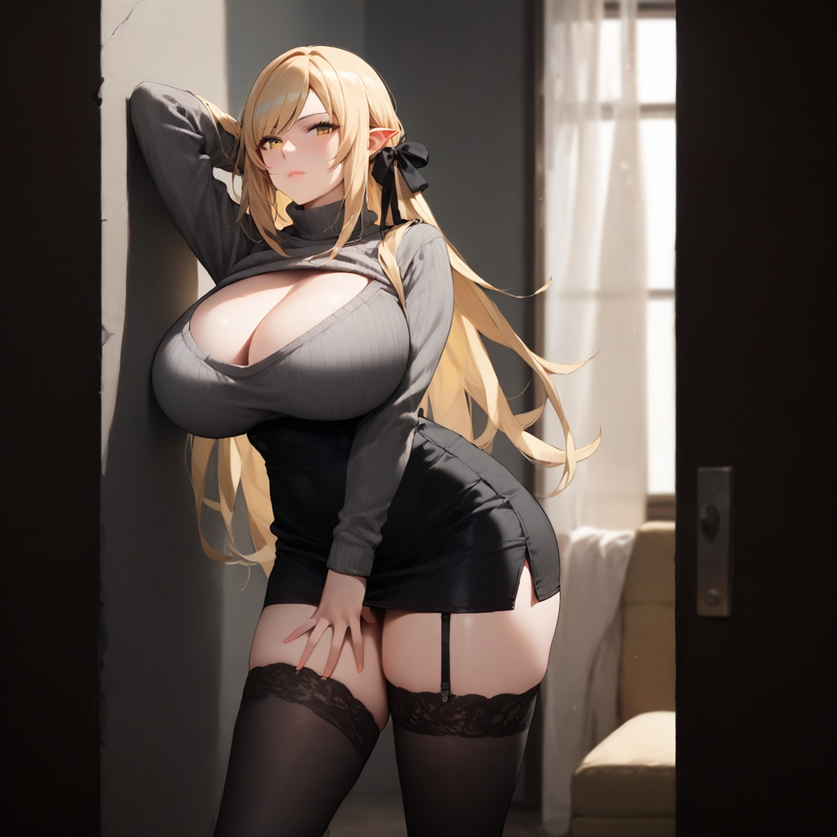 图片[5]-Sexy Sweater – KISS-SHOT [MILF]-pixiv插画-作品交流服务