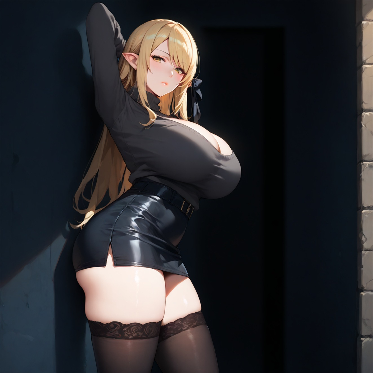 图片[6]-[MILF] Sweater + Mini Skirt-pixiv插画-作品交流服务