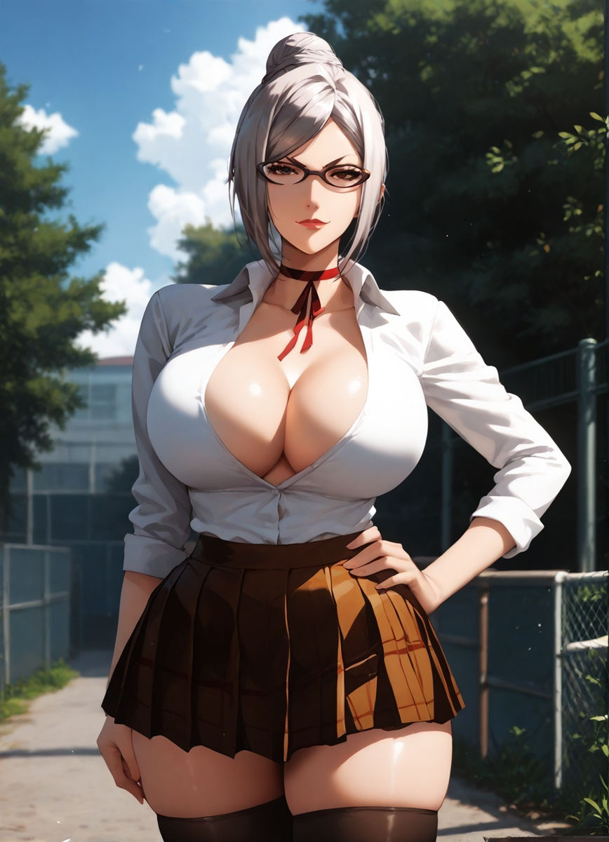 Busty Meiko Shiraki [MILF]-pixiv插画-作品交流服务