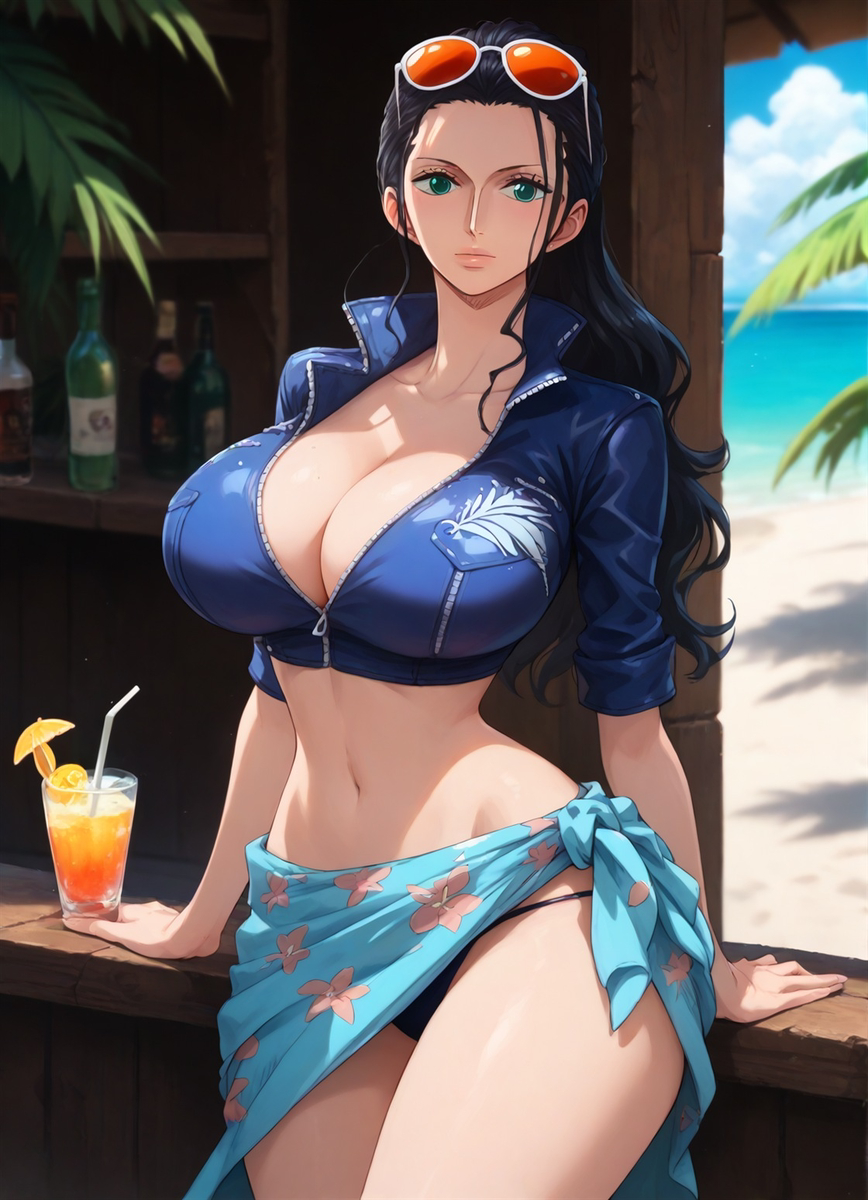 Nico, nice tits! 乳出し [ONE PIECE]-pixiv插画-作品交流服务