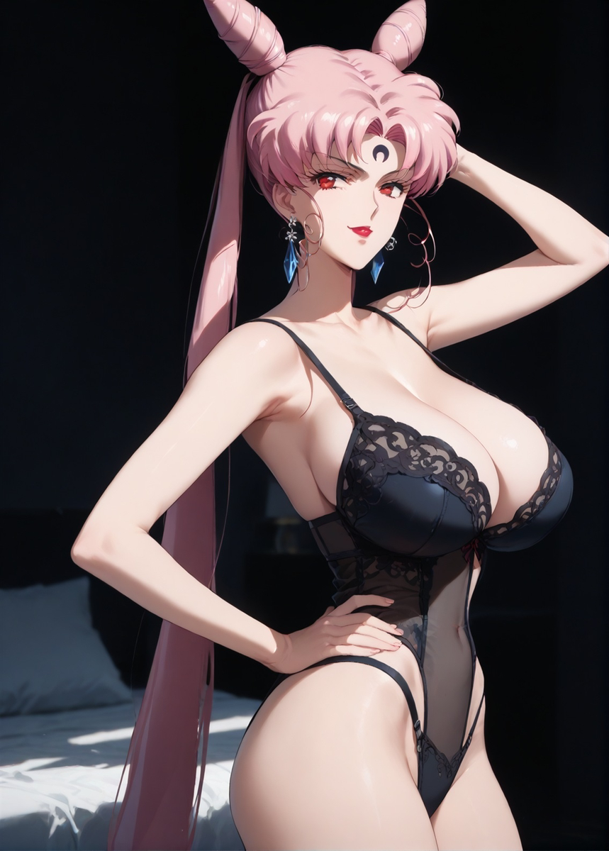 Sexy Lingerie - Black Lady-pixiv插画-作品交流服务