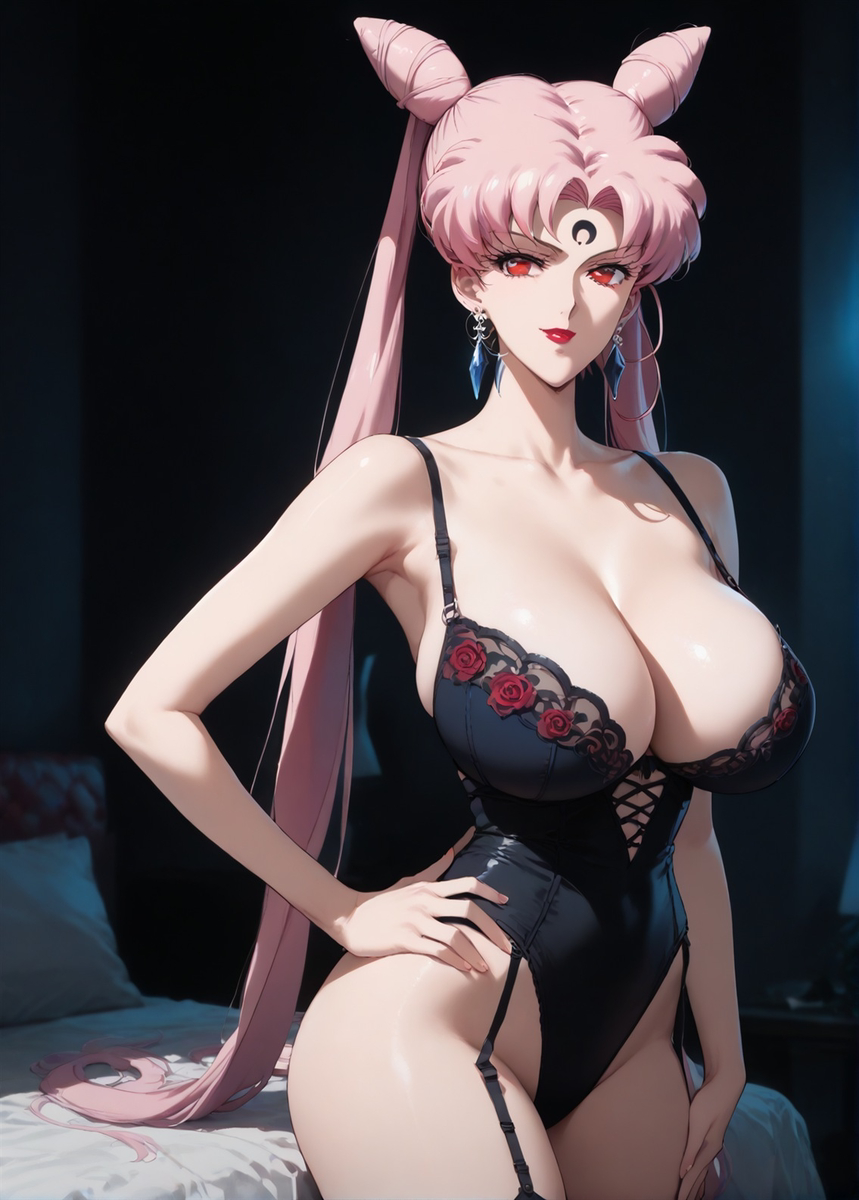 Sexy Lingerie - Black Lady-pixiv插画-作品交流服务