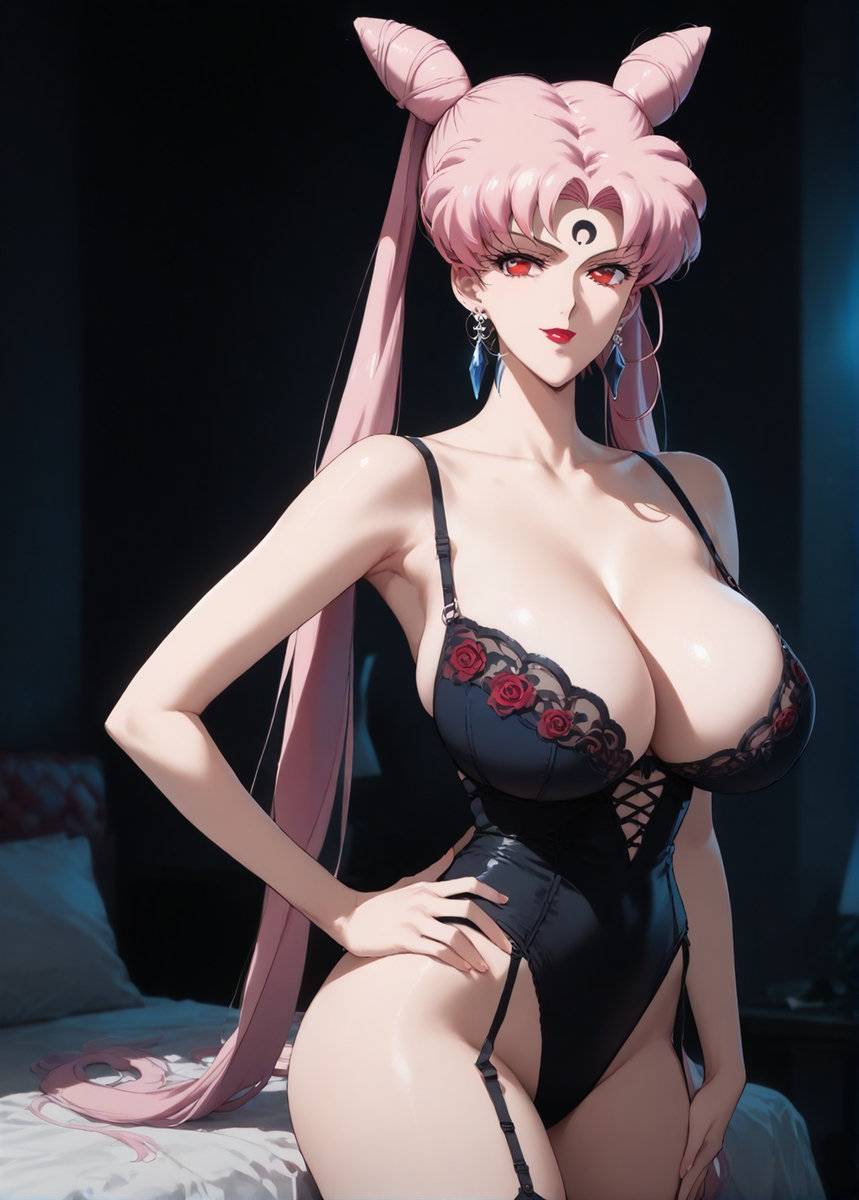 Sexy Lingerie - Black Lady-pixiv插画-作品交流服务