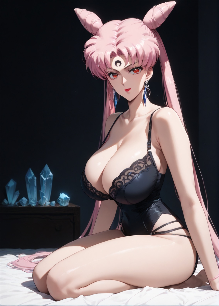 Retro Lingerie - Black Lady-pixiv插画-作品交流服务