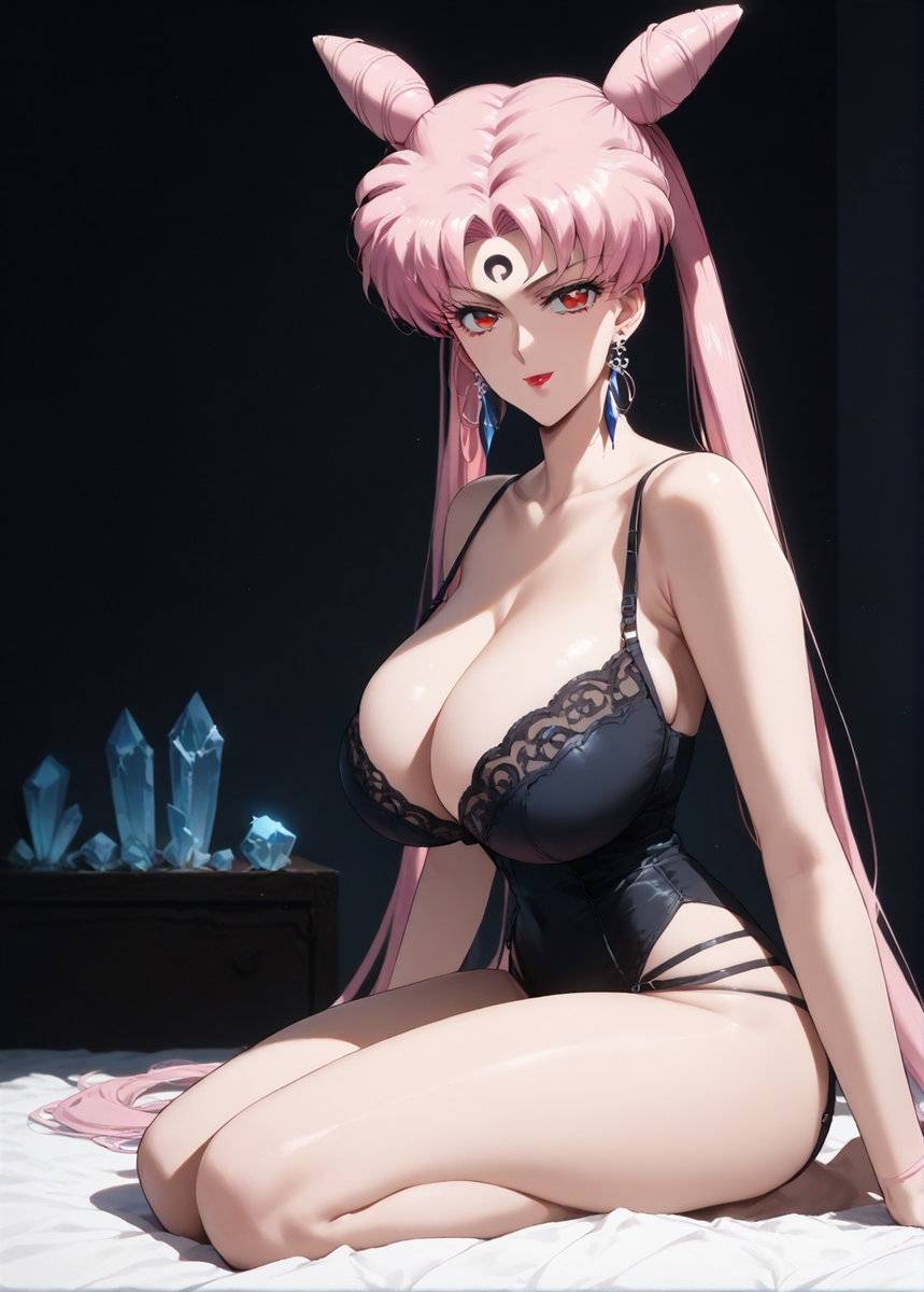 Retro Lingerie - Black Lady-pixiv插画-作品交流服务