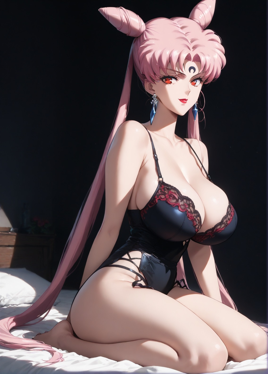 Retro Lingerie - Black Lady-pixiv插画-作品交流服务