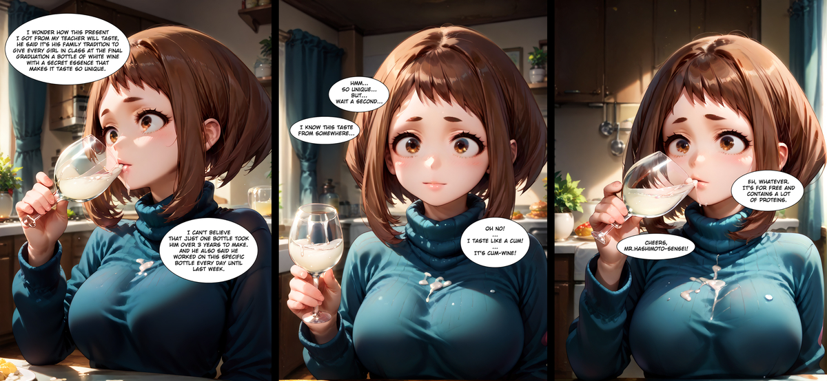 Cum Wine - URARAKA - Mini-Manga-pixiv插画-作品交流服务