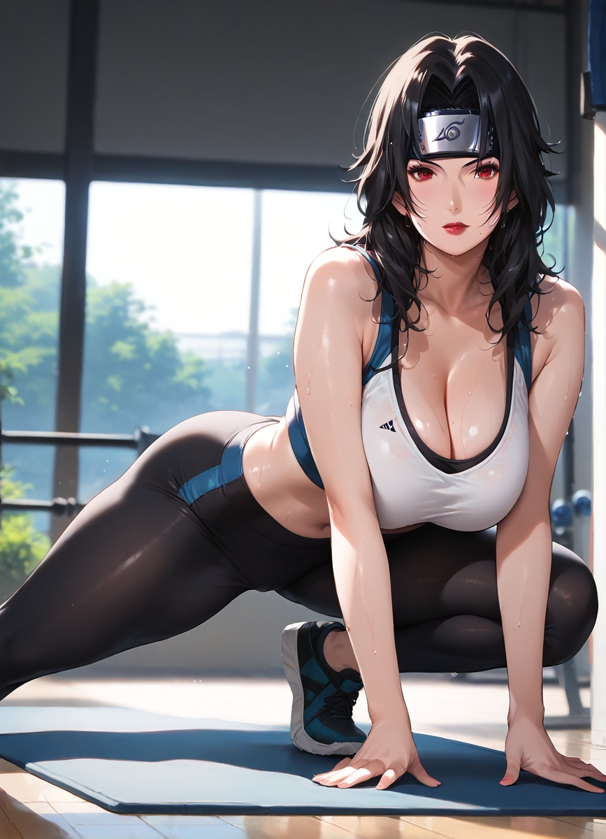 KURENAI in GYM [MILF-MASTER]-pixiv插画-作品交流服务
