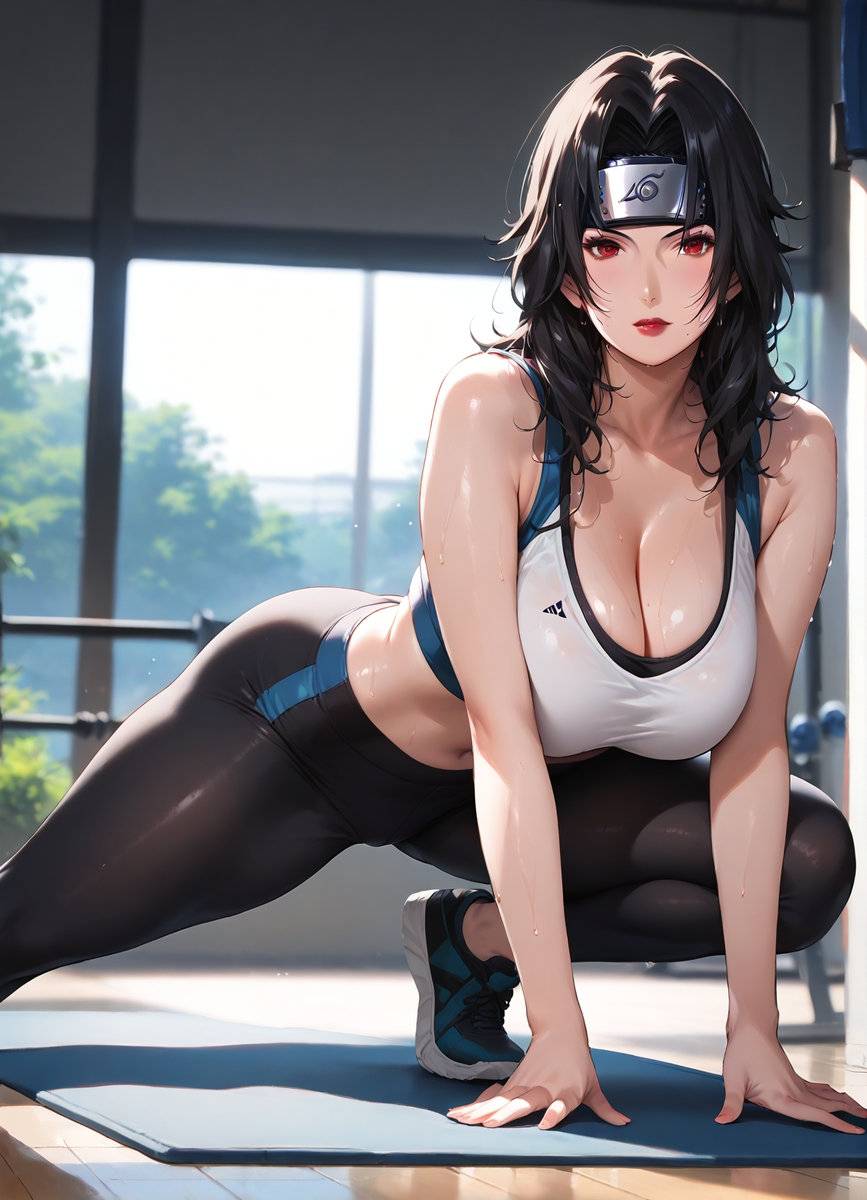 KURENAI in GYM [MILF-MASTER]-pixiv插画-作品交流服务