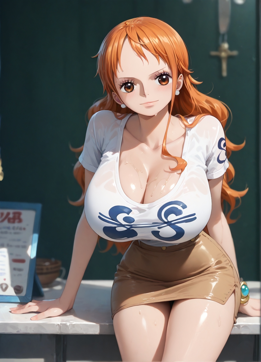 NAMI - Dress + Huge Breasts-pixiv插画-作品交流服务