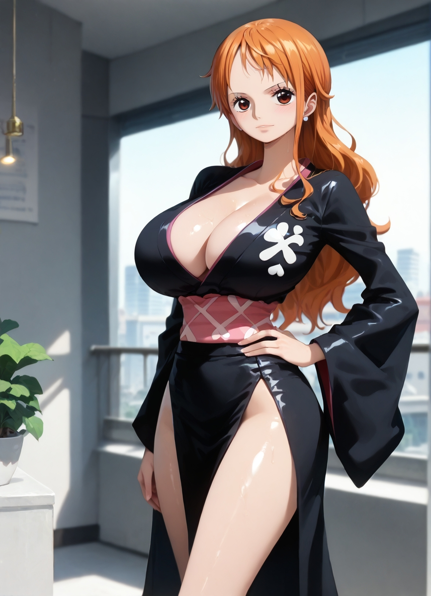 图片[5]-NAMI – Dress + Huge Breasts-pixiv插画-作品交流服务