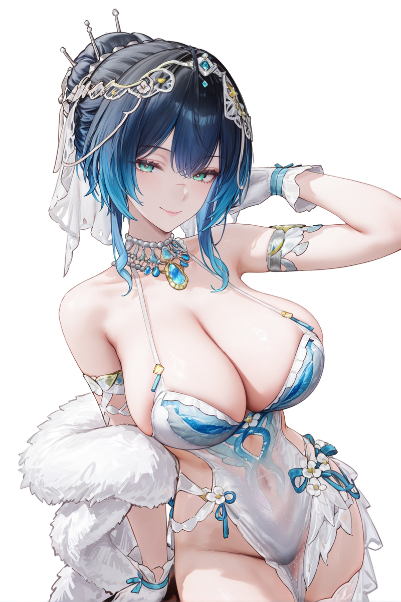 （约稿公开）凯茜娅 婚服-pixiv插画-作品交流服务