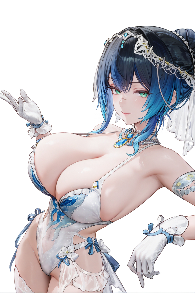 图片[5]-（约稿公开）凯茜娅 婚服-pixiv插画-作品交流服务