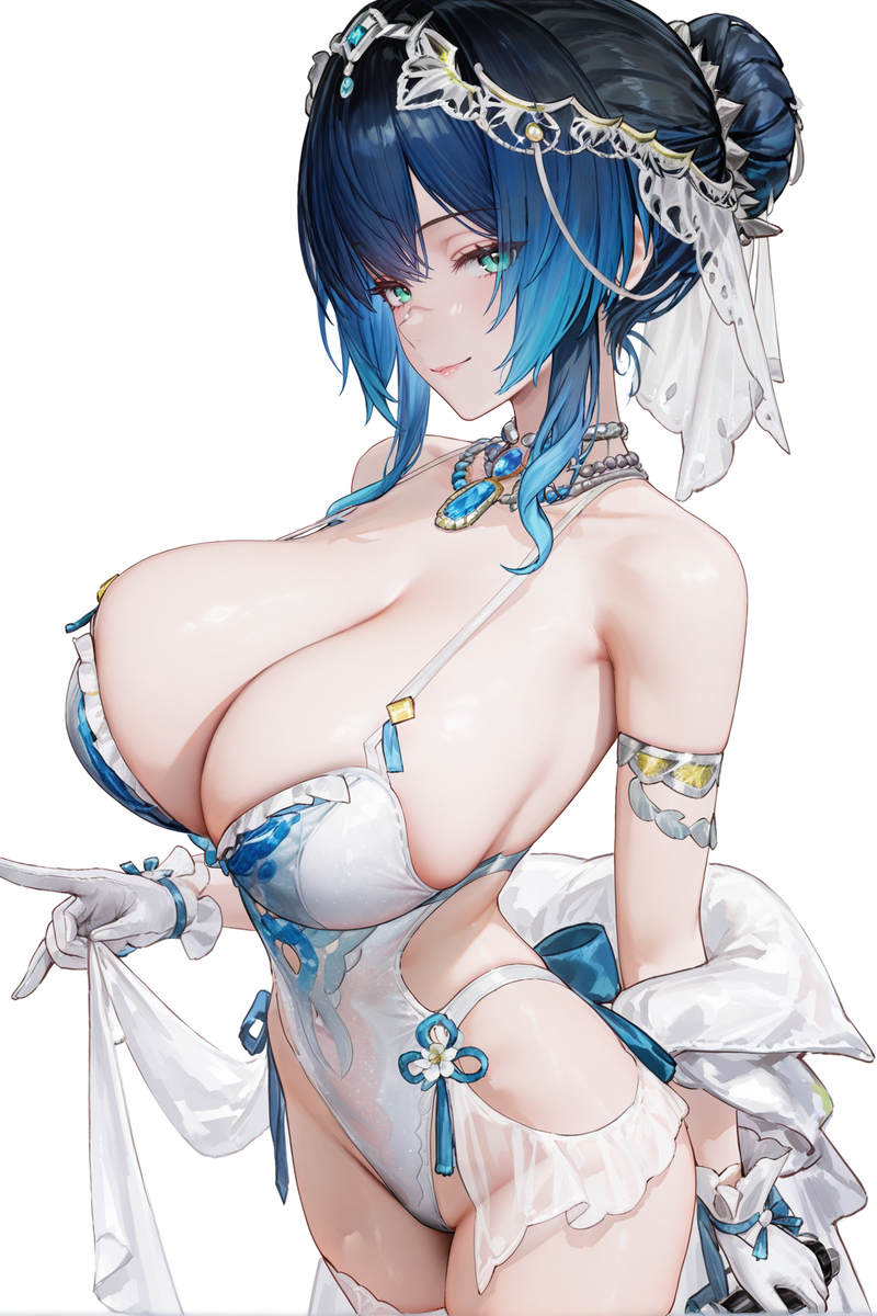 图片[6]-（约稿公开）凯茜娅 婚服-pixiv插画-作品交流服务