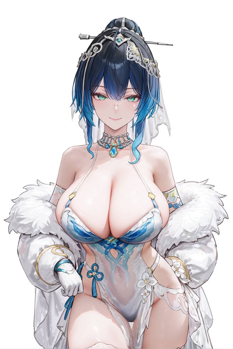 图片[10]-（约稿公开）凯茜娅 婚服-pixiv插画-作品交流服务