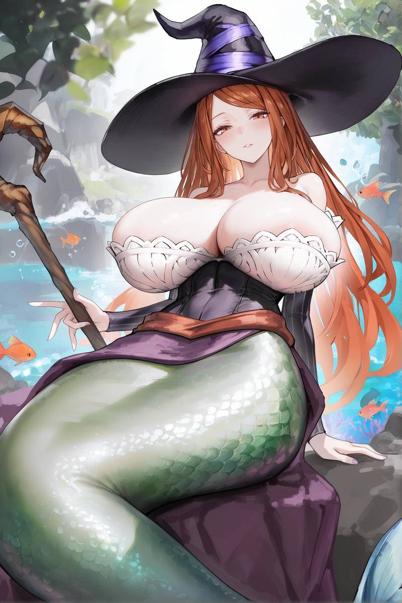图片[8]-（约稿公开）女术士（人鱼化）-pixiv插画-作品交流服务