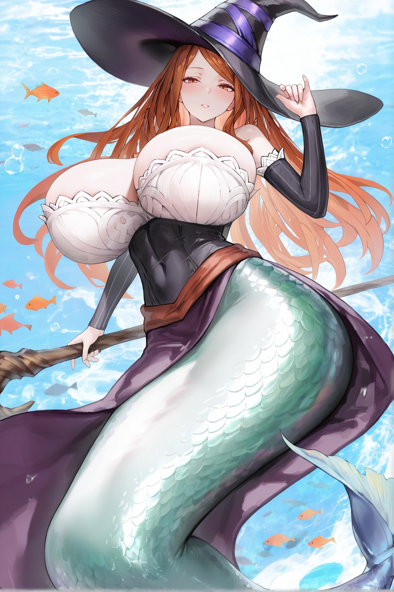 图片[9]-（约稿公开）女术士（人鱼化）-pixiv插画-作品交流服务