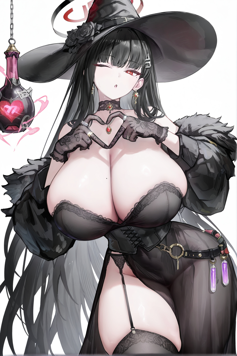 勾人魔女莉音❤️（魅惑的な魔女RIO）-pixiv插画-作品交流服务