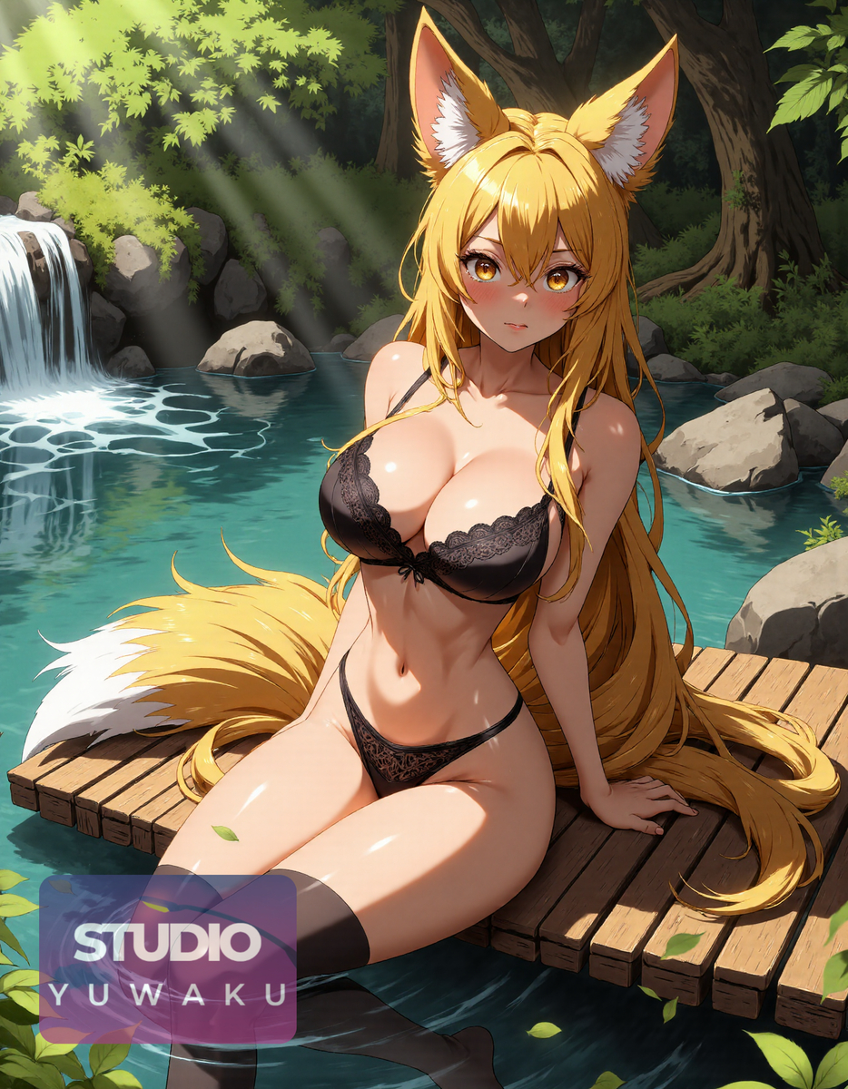 Blonde Kitsune | 金髪の狐-pixiv插画-作品交流服务
