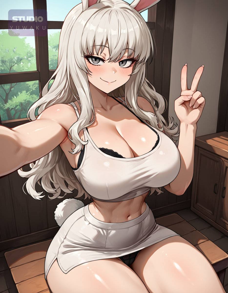 图片[1]-White Bunny | 白いバニーガール-pixiv插画-作品交流服务