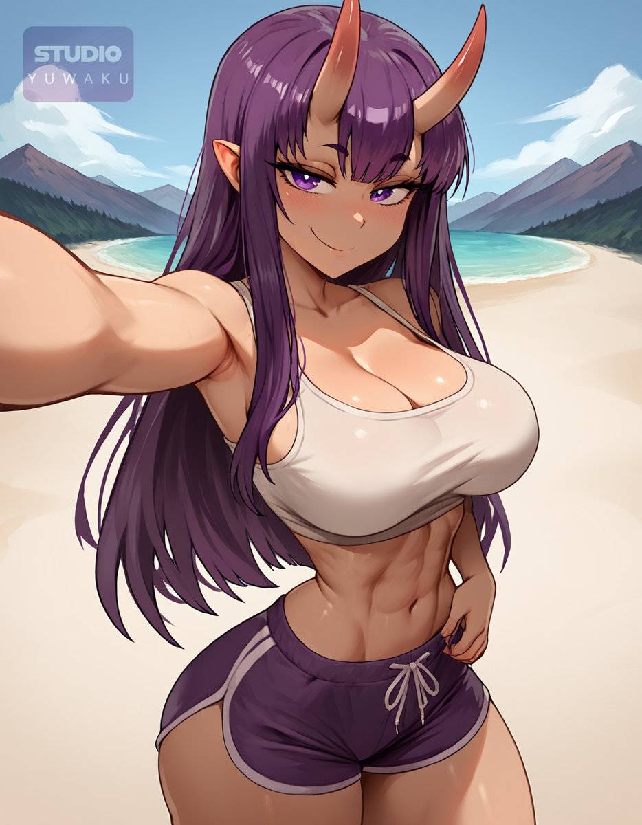 图片[2]-Purple Oni-Girl | 紫の鬼娘-pixiv插画-作品交流服务
